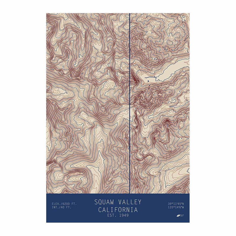 Squaw Valley, California - Muir Way - TOPO Series