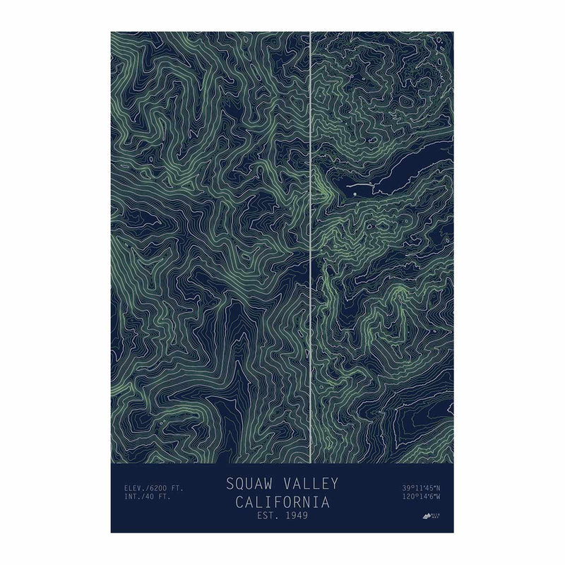Squaw Valley, California - Muir Way - TOPO Series