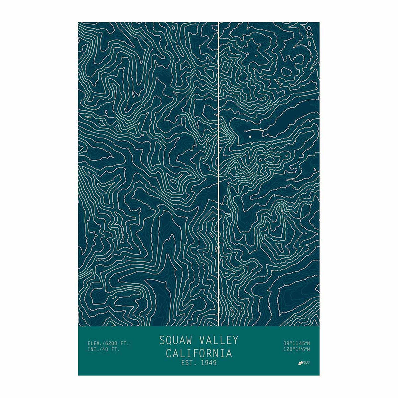 Squaw Valley, California - Muir Way - TOPO Series