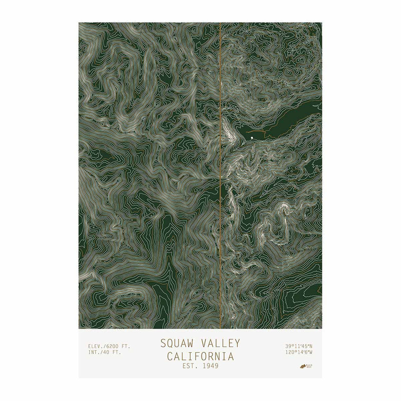 Squaw Valley, California - Muir Way - TOPO Series