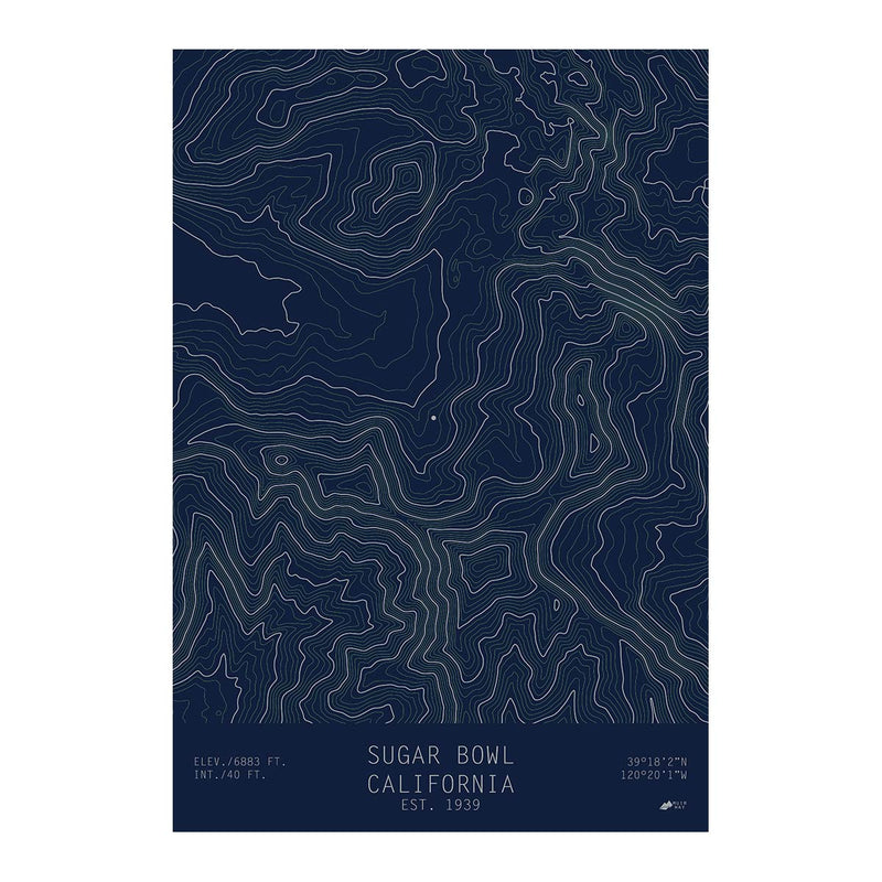 Sugar Bowl, California - Muir Way - TOPO Series