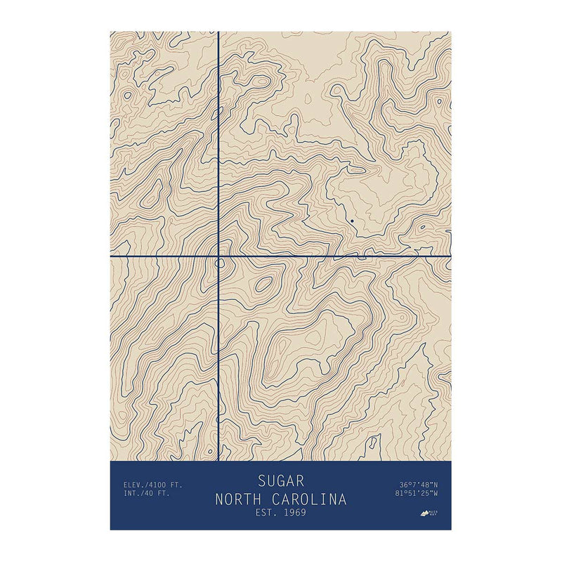Sugar, North Carolina - Muir Way - TOPO Series