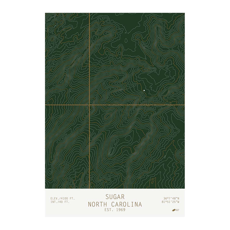 Sugar, North Carolina - Muir Way - TOPO Series