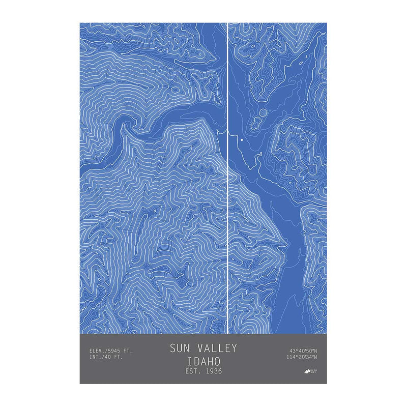 Sun Valley, Idaho - Muir Way - TOPO Series