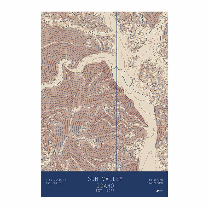 Sun Valley, Idaho - Muir Way - TOPO Series