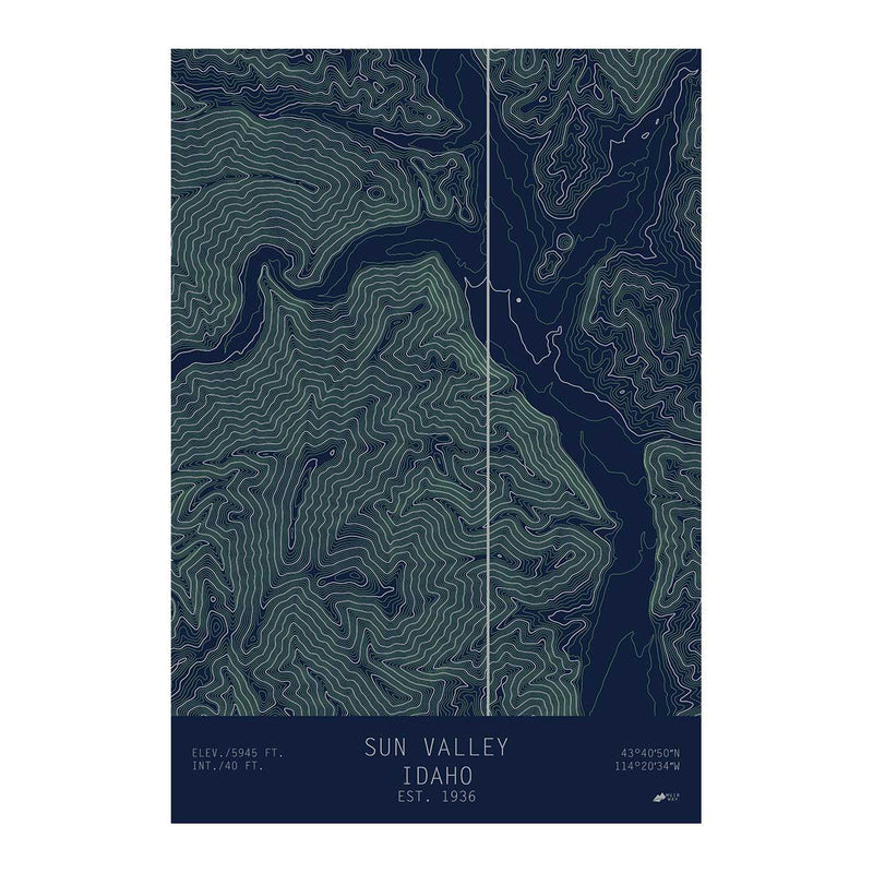 Sun Valley, Idaho - Muir Way - TOPO Series
