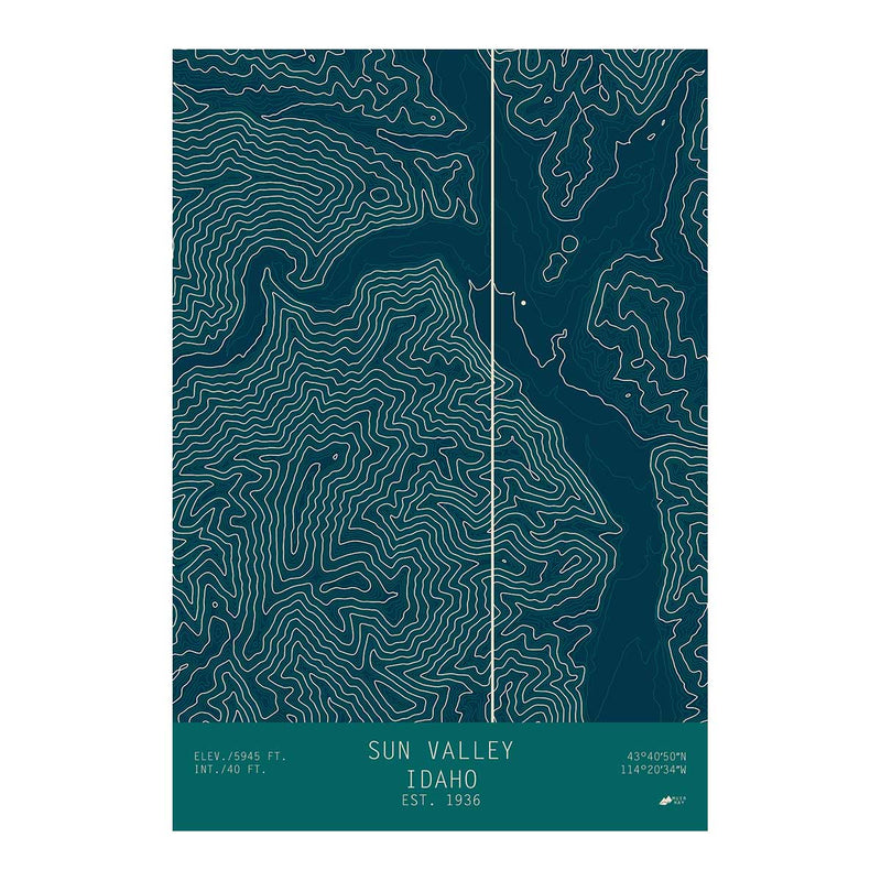 Sun Valley, Idaho - Muir Way - TOPO Series