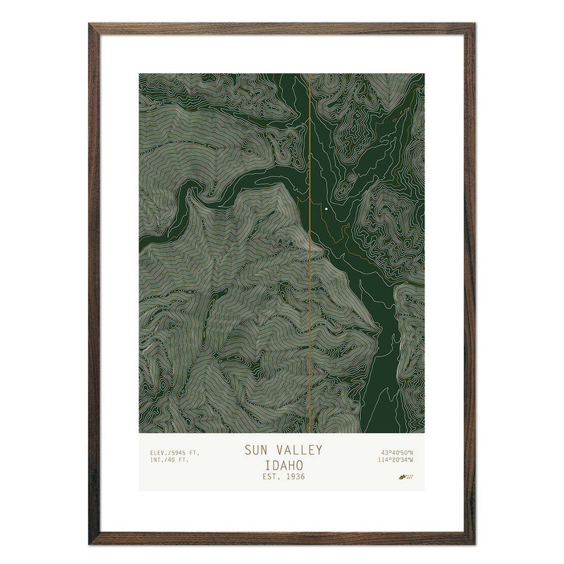 Sun Valley, Idaho - Muir Way - TOPO Series