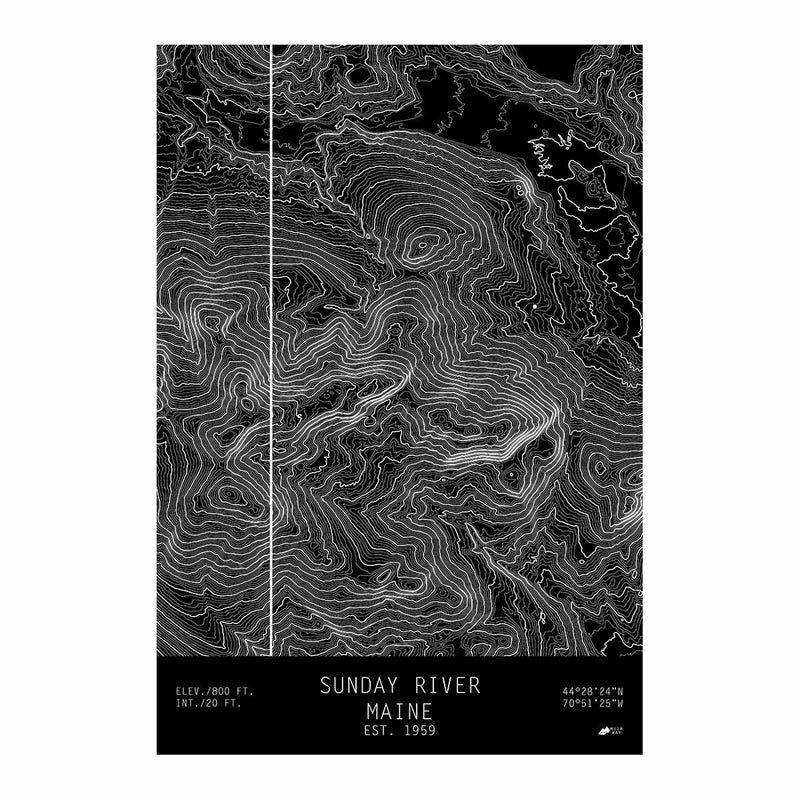 Sunday River, Maine - Muir Way - TOPO Series