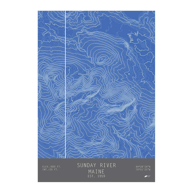 Sunday River, Maine - Muir Way - TOPO Series