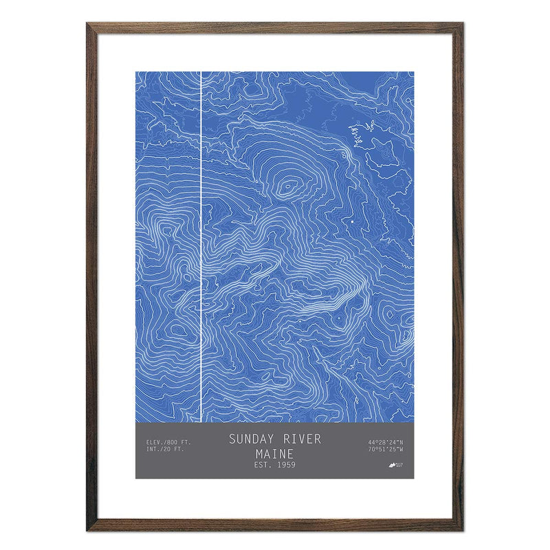 Sunday River, Maine - Muir Way - TOPO Series