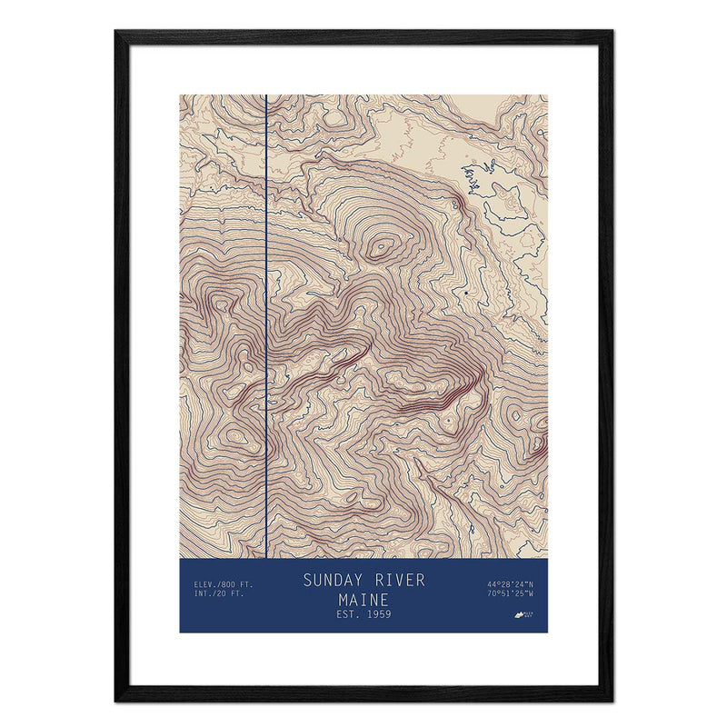 Sunday River, Maine - Muir Way - TOPO Series