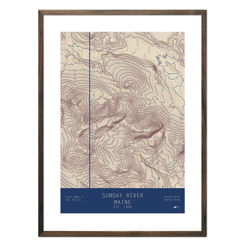 Sunday River, Maine - Muir Way - TOPO Series