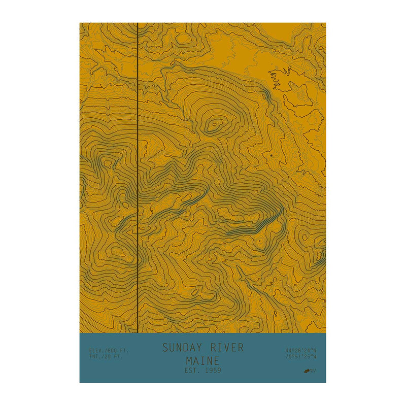 Sunday River, Maine - Muir Way - TOPO Series