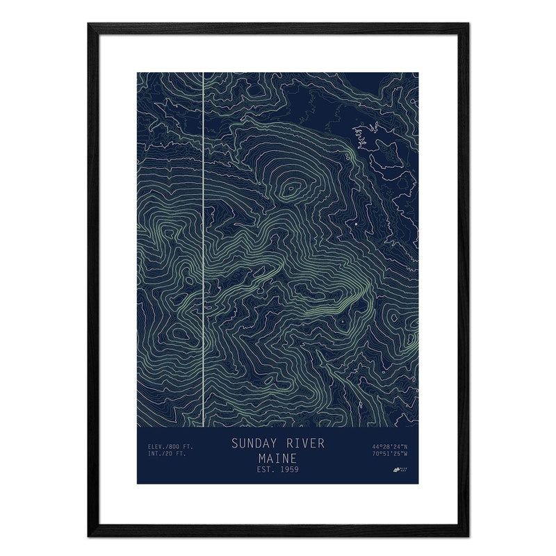 Sunday River, Maine - Muir Way - TOPO Series