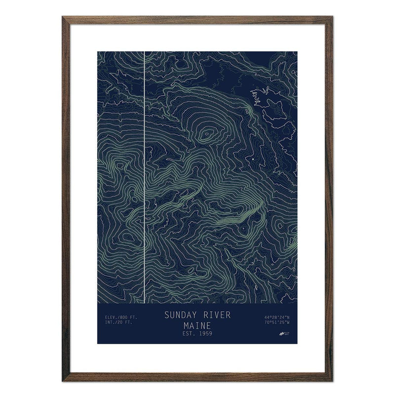 Sunday River, Maine - Muir Way - TOPO Series