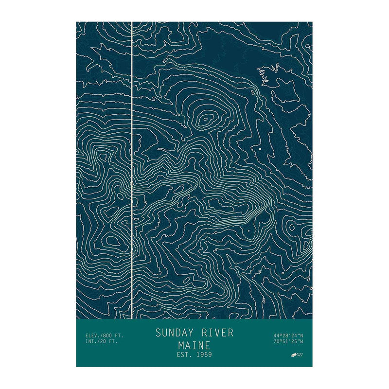Sunday River, Maine - Muir Way - TOPO Series