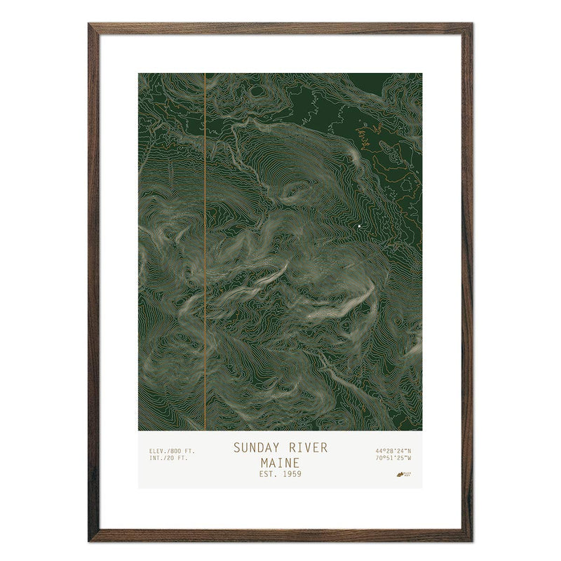 Sunday River, Maine - Muir Way - TOPO Series