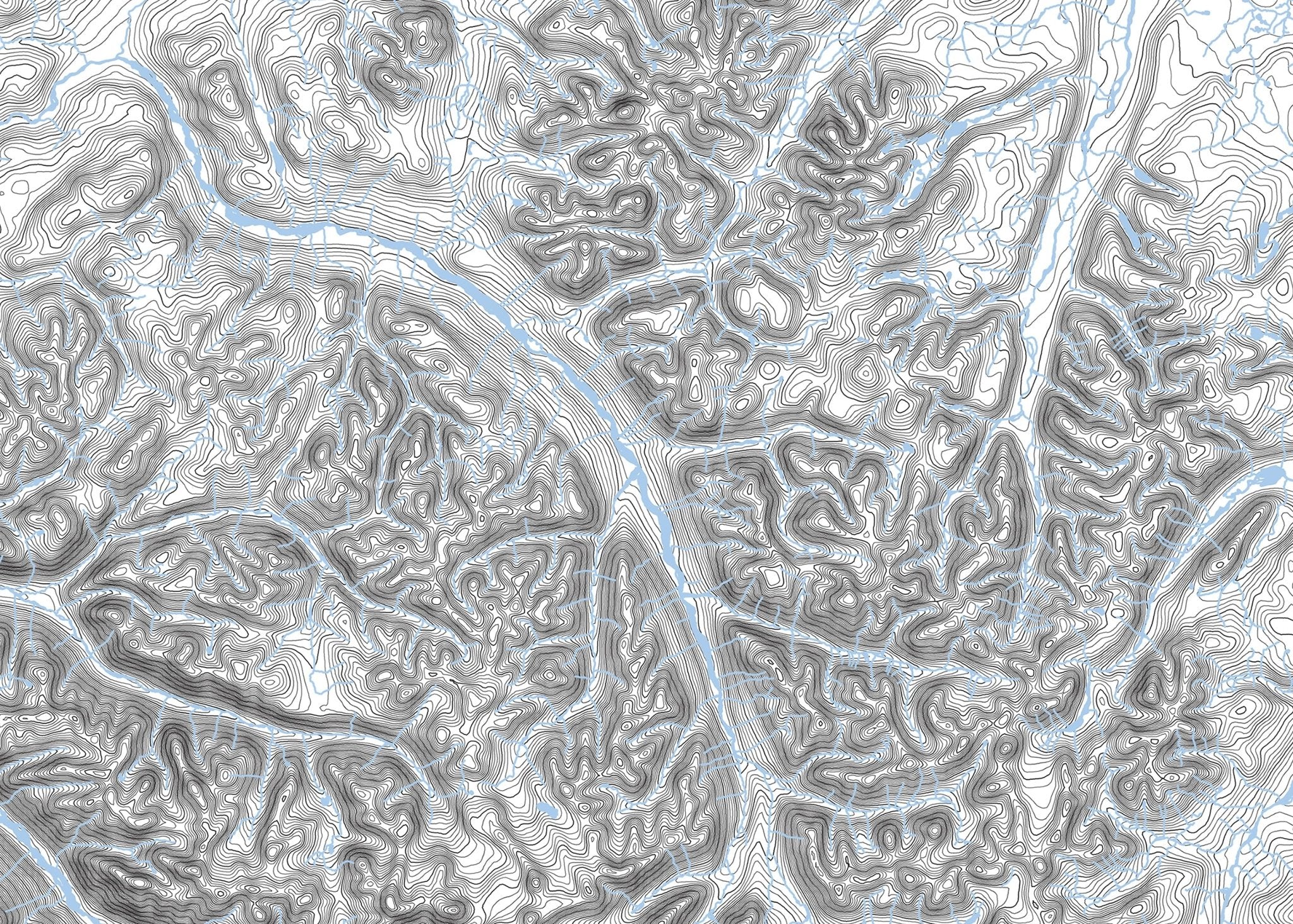 Talkeetna Mountain Range, AK Map - Muir Way - Range Series