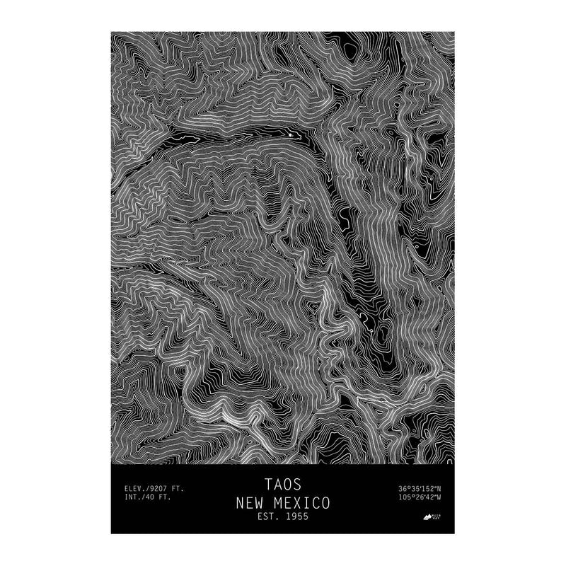 Taos, New Mexico - Muir Way - TOPO Series