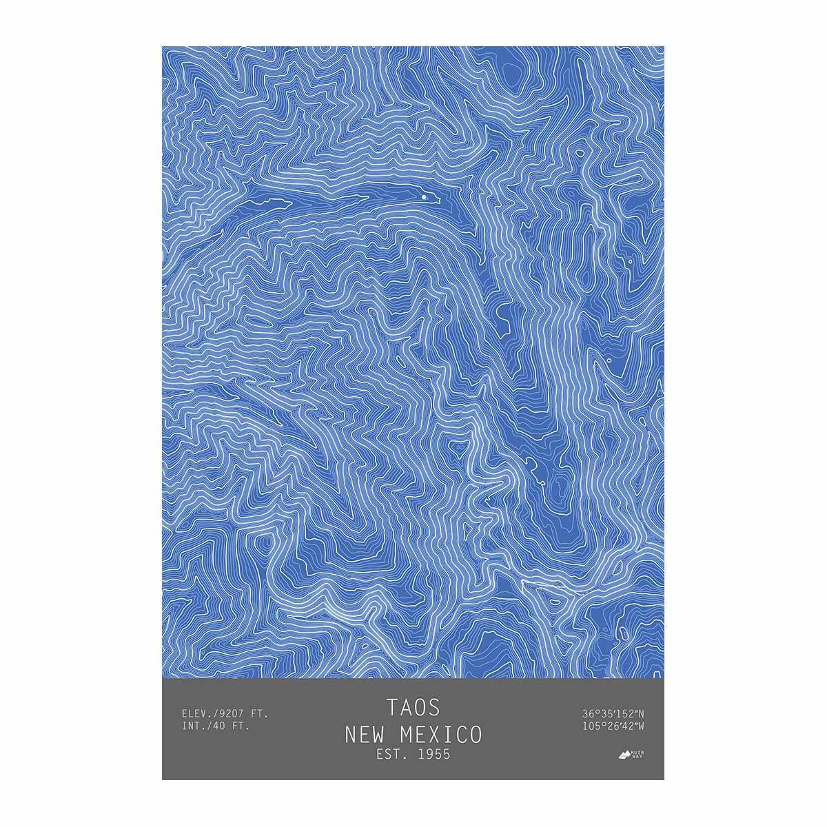 【完売品】NORMSACK Topographic Mountain③ Taos, New Mexico-TOPO Series Map – Muir Way