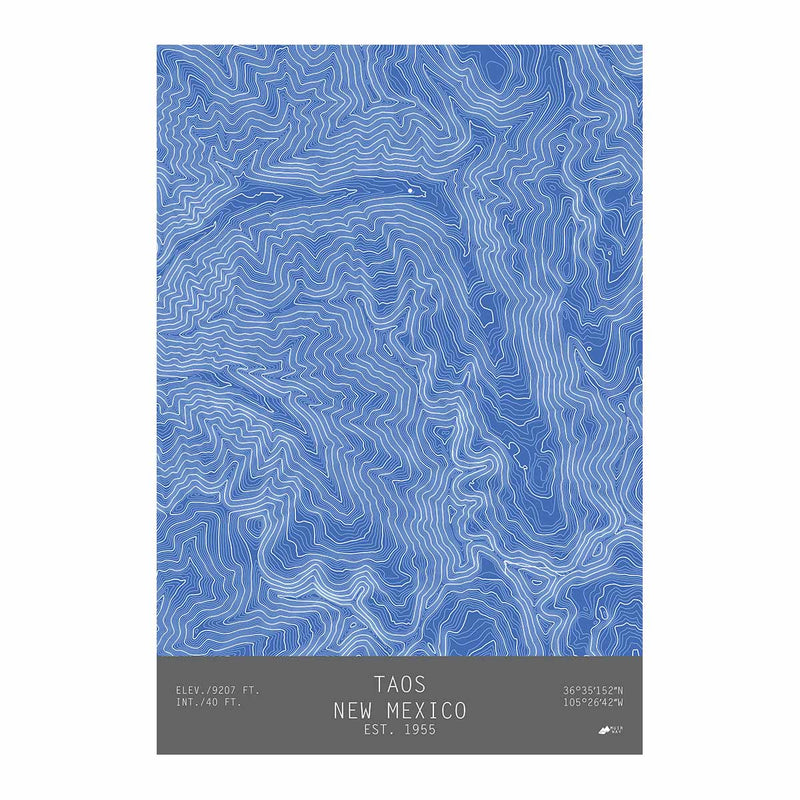 Taos, New Mexico - Muir Way - TOPO Series