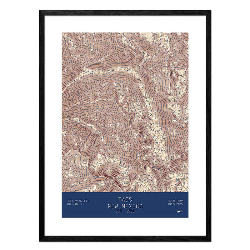 Taos, New Mexico - Muir Way - TOPO Series