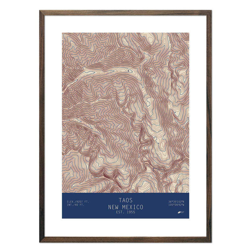 Taos, New Mexico - Muir Way - TOPO Series