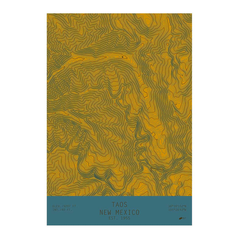Taos, New Mexico - Muir Way - TOPO Series