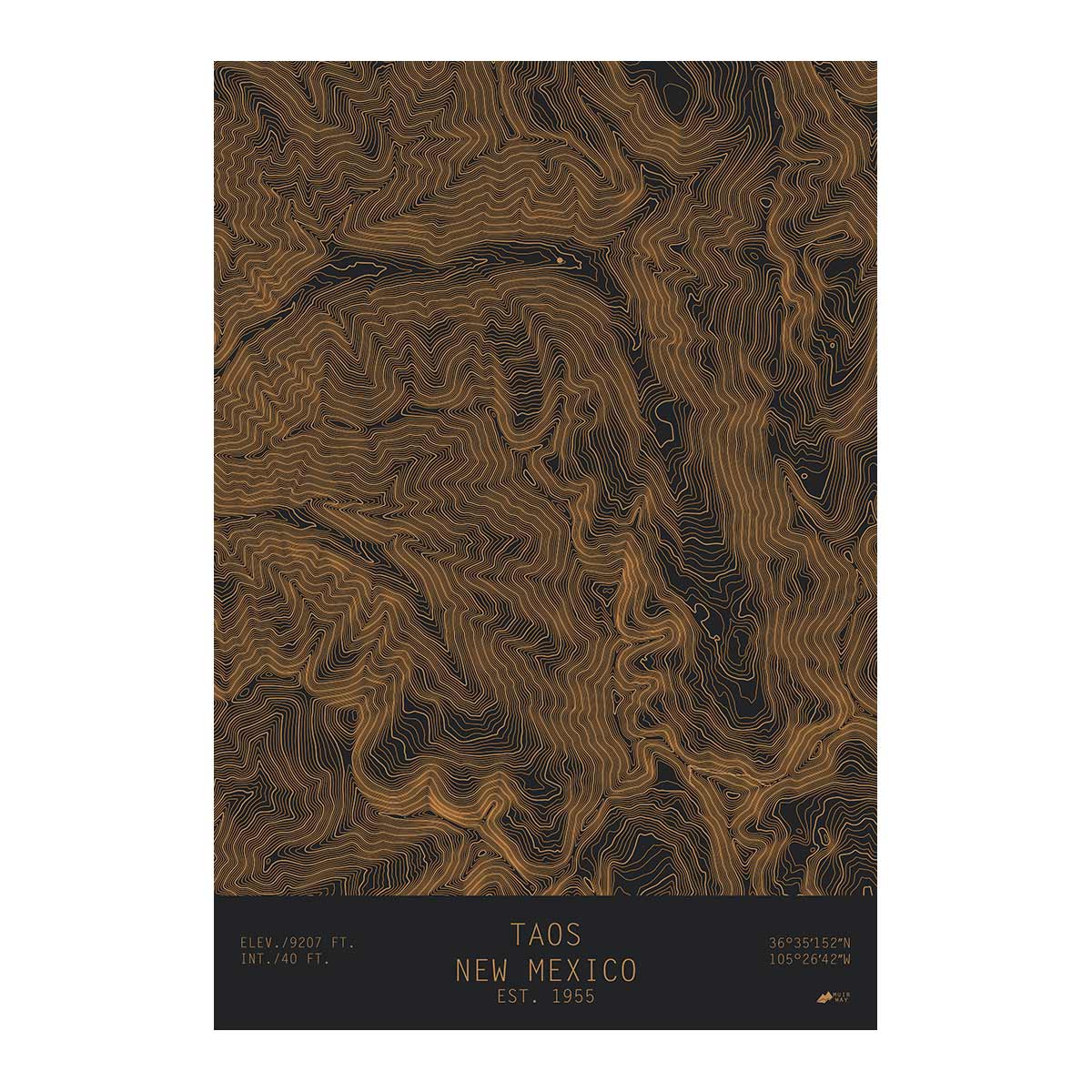 New hotsell Mexico Topographic Map, Stacked Plot Visualization Print