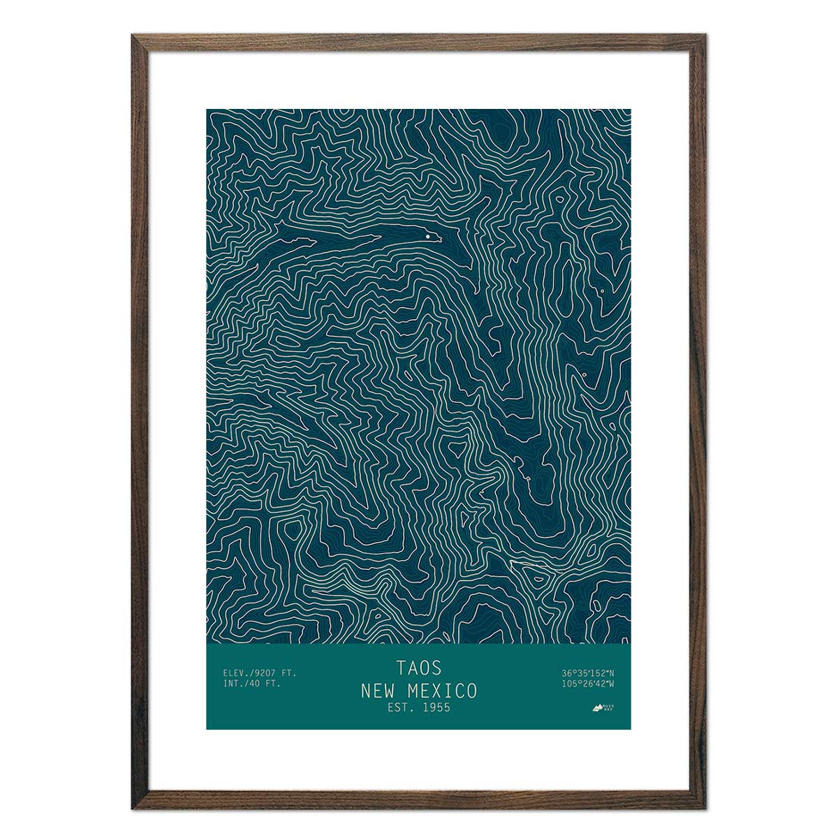 Taos, New Mexico-TOPO Series Map – Muir Way