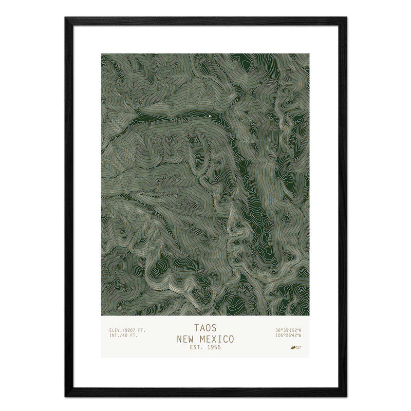 Taos, New Mexico - Muir Way - TOPO Series