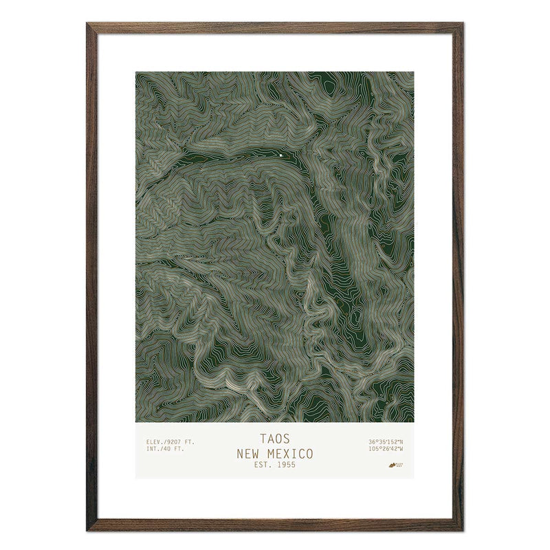 Taos, New Mexico - Muir Way - TOPO Series