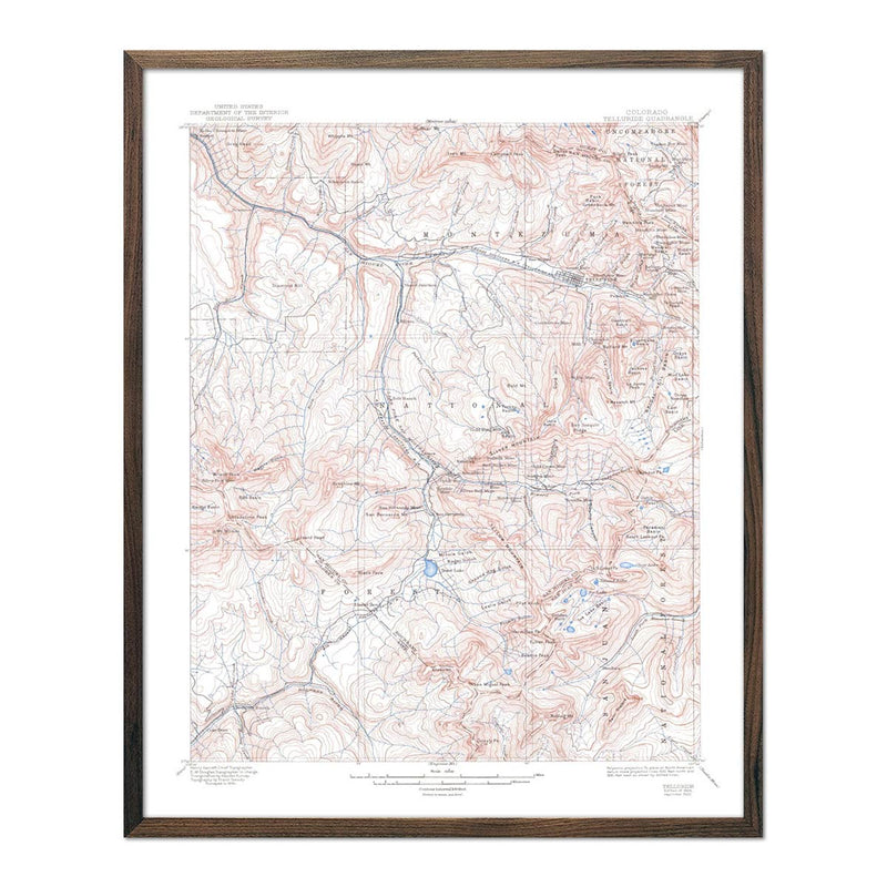 Telluride, CO 1922 USGS Map - Muir Way - Vintage Map
