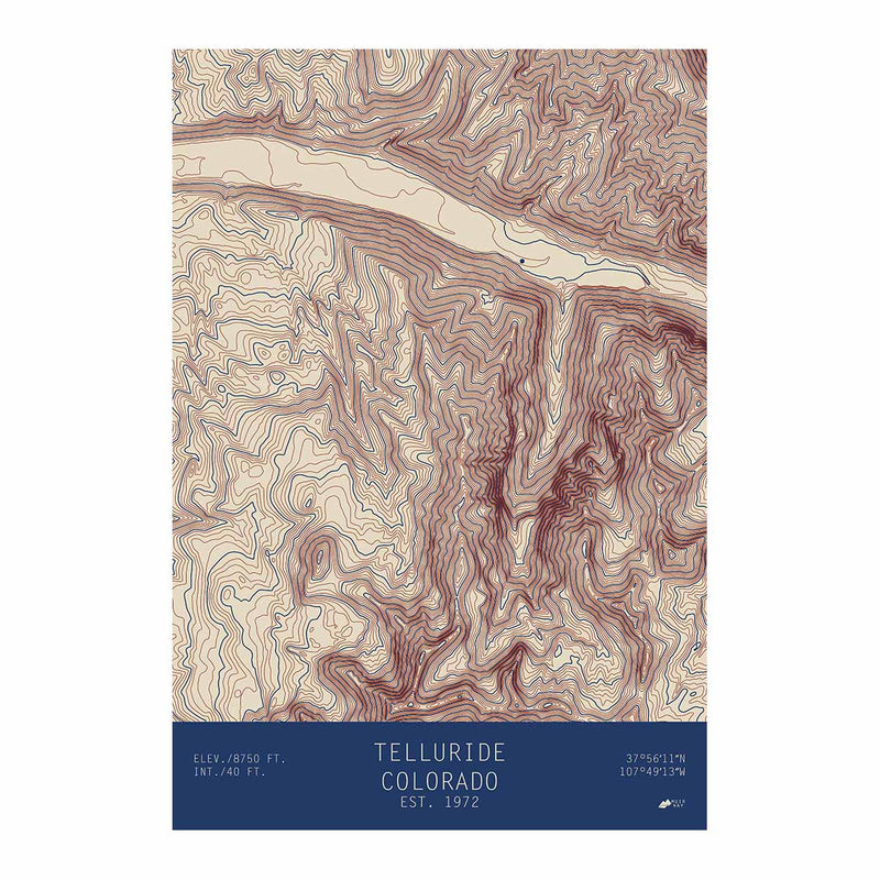Telluride, Colorado - Muir Way - TOPO Series