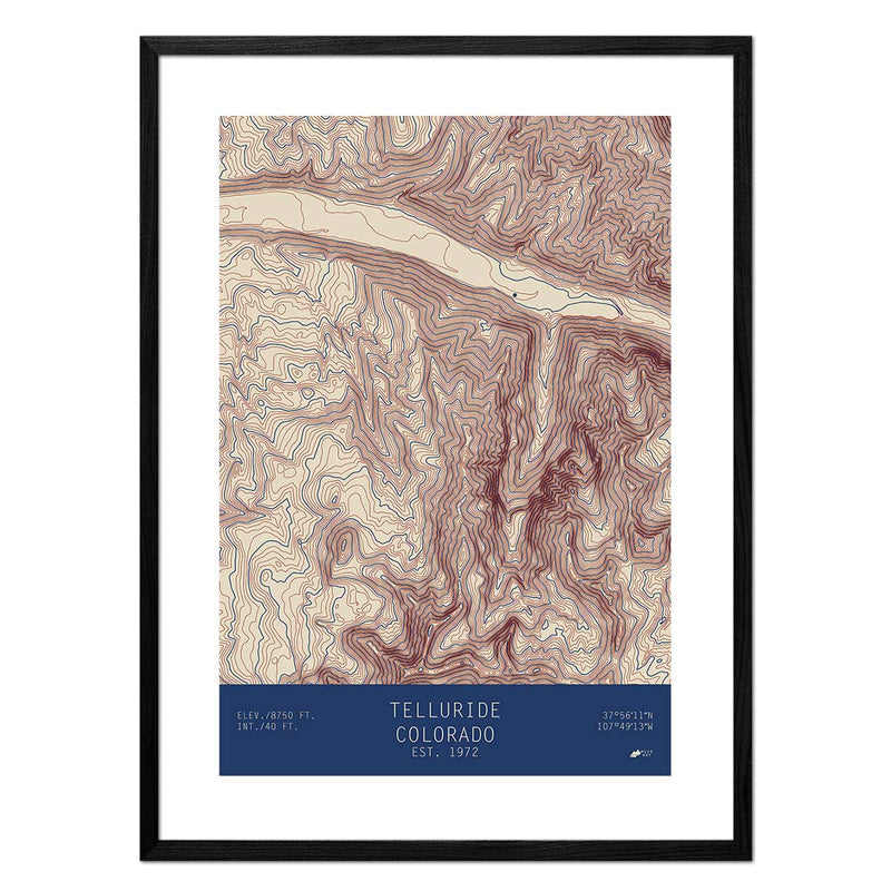 Telluride, Colorado - Muir Way - TOPO Series