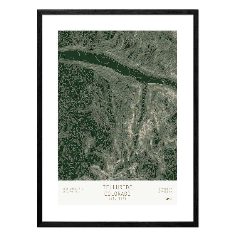 Telluride, Colorado - Muir Way - TOPO Series