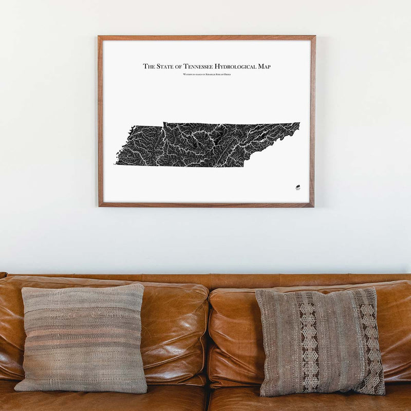 Tennessee Hydrological Map - Muir Way - Hydrology