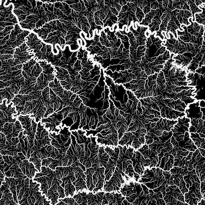Tennessee Hydrological Map - Muir Way - Hydrology