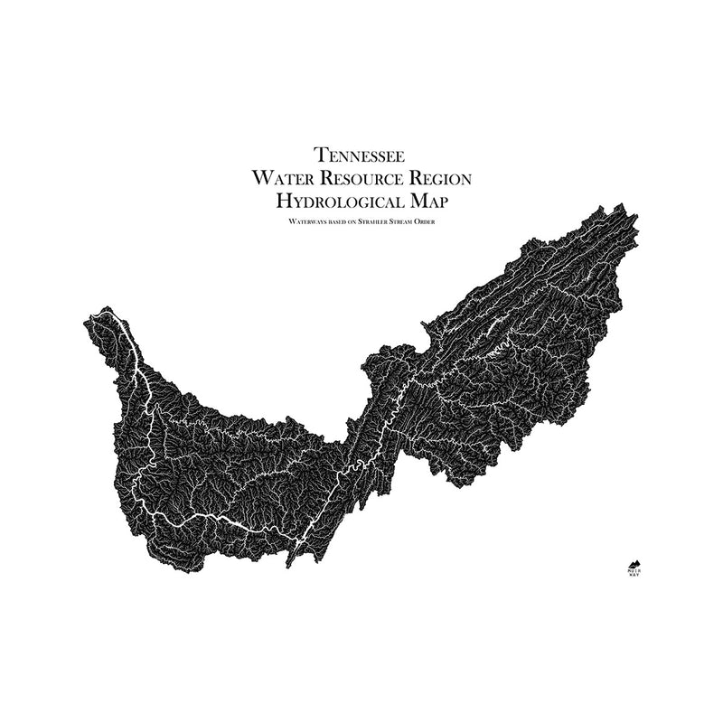 Tennessee Regional Hydrological Map - Muir Way - Hydrology