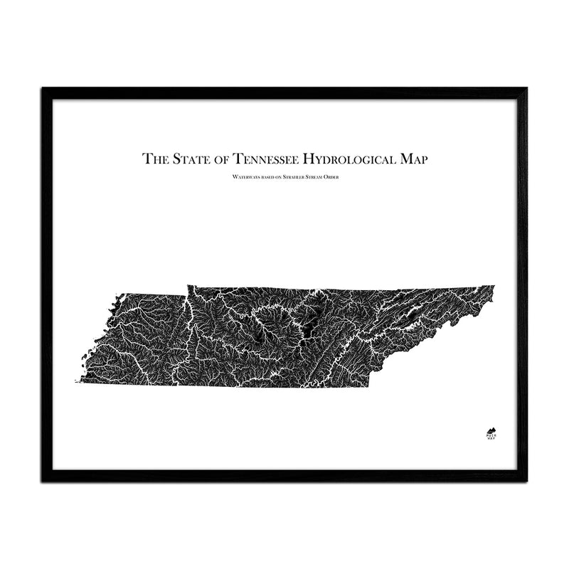 Tennessee Hydrological Map - Muir Way - Hydrology