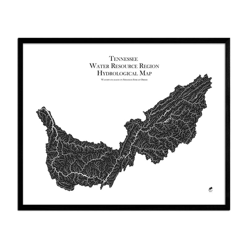 Tennessee Regional Hydrological Map - Muir Way - Hydrology