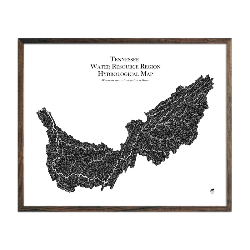 Tennessee Regional Hydrological Map - Muir Way - Hydrology
