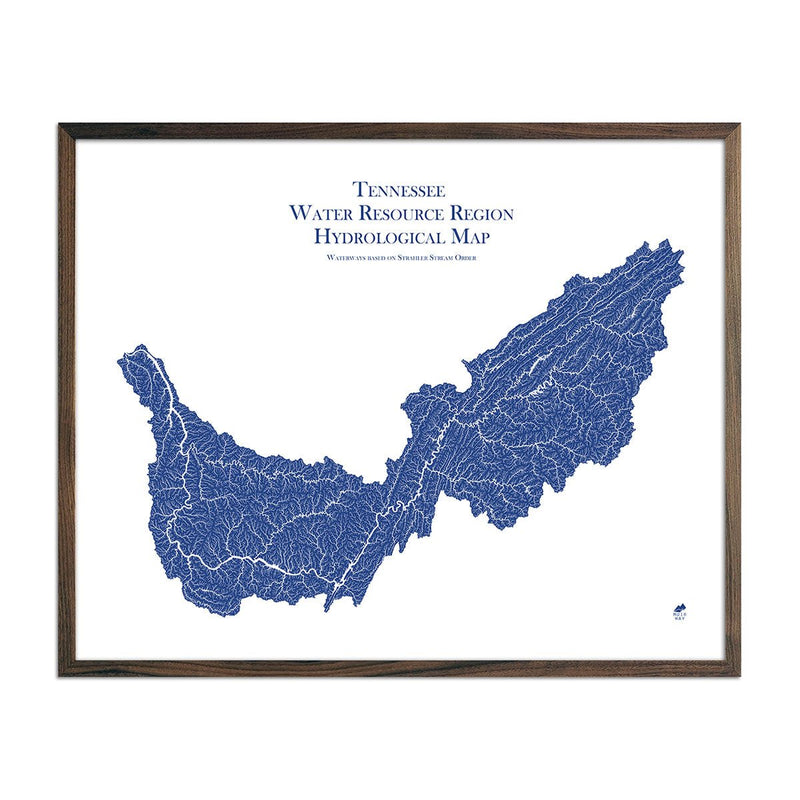 Tennessee Regional Hydrological Map - Muir Way - Hydrology
