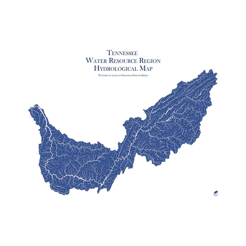 Tennessee Regional Hydrological Map - Muir Way - Hydrology