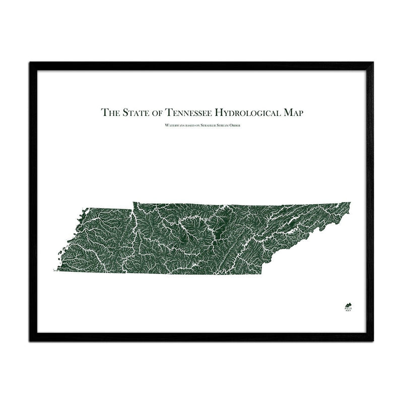 Tennessee Hydrological Map - Muir Way - Hydrology
