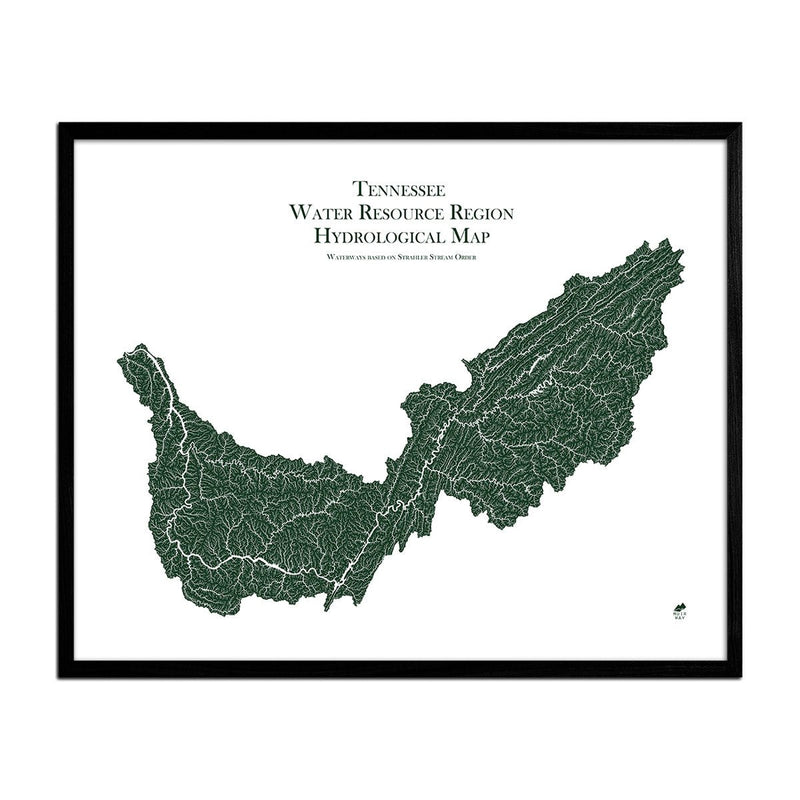 Tennessee Regional Hydrological Map - Muir Way - Hydrology