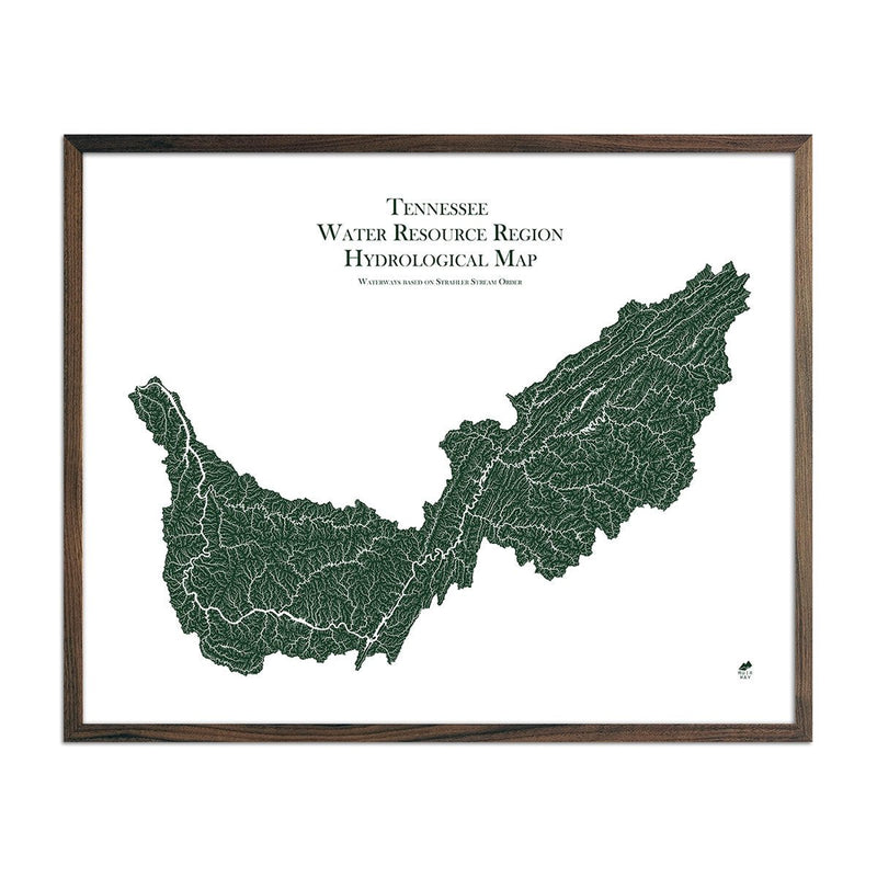 Tennessee Regional Hydrological Map - Muir Way - Hydrology