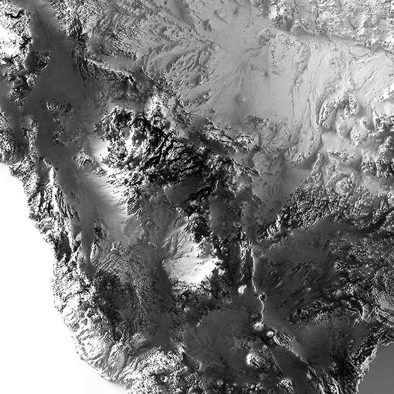 Texas Elevation Map - Muir Way - Elevation