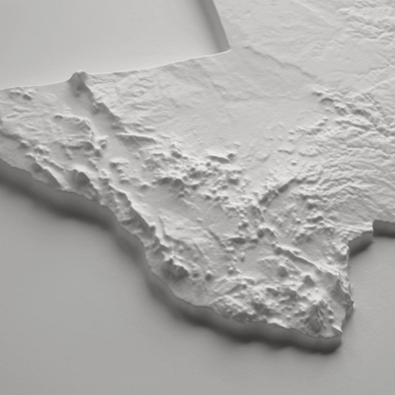 Texas 3D Raised Relief Map